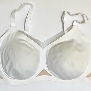 Honeylove Crossover Bra white/nude 44 E/F (DD /DDD) NWOT